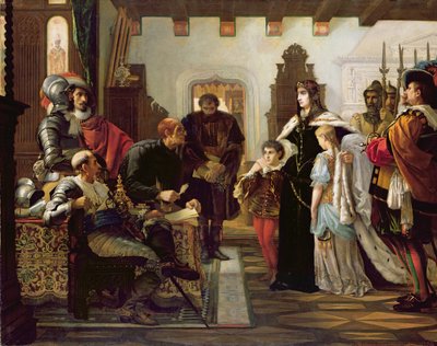 The Trial of Ilona Zrinyi, 1859 by Viktor Madarász